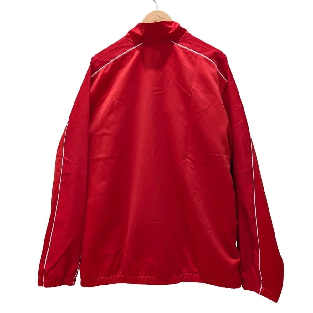 Adidas Mahomes Track Jacket Red White Logo Full Zip Mens Athletic Sportswear 2XL
